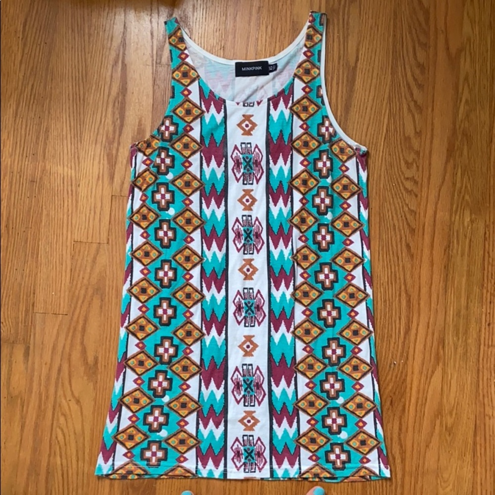 Tribal Print Mink Pink Dress